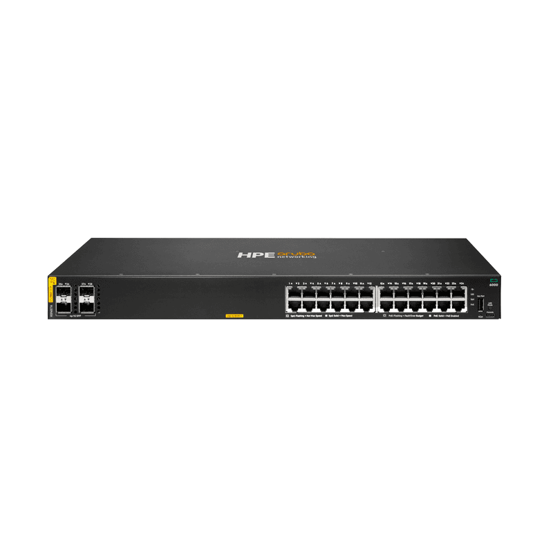 Switch Aruba 6000 24G Clase 4 PoE 4SFP 370W<br><span class="sku-en-lista" style="font-size: 13px; color: #888;">SKU: R8N87A</span>